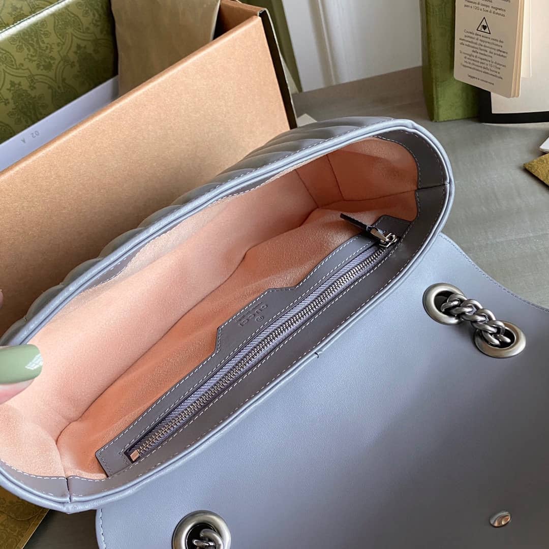 Gvc*1 GG Marmont Small Matelassé Leather 443497