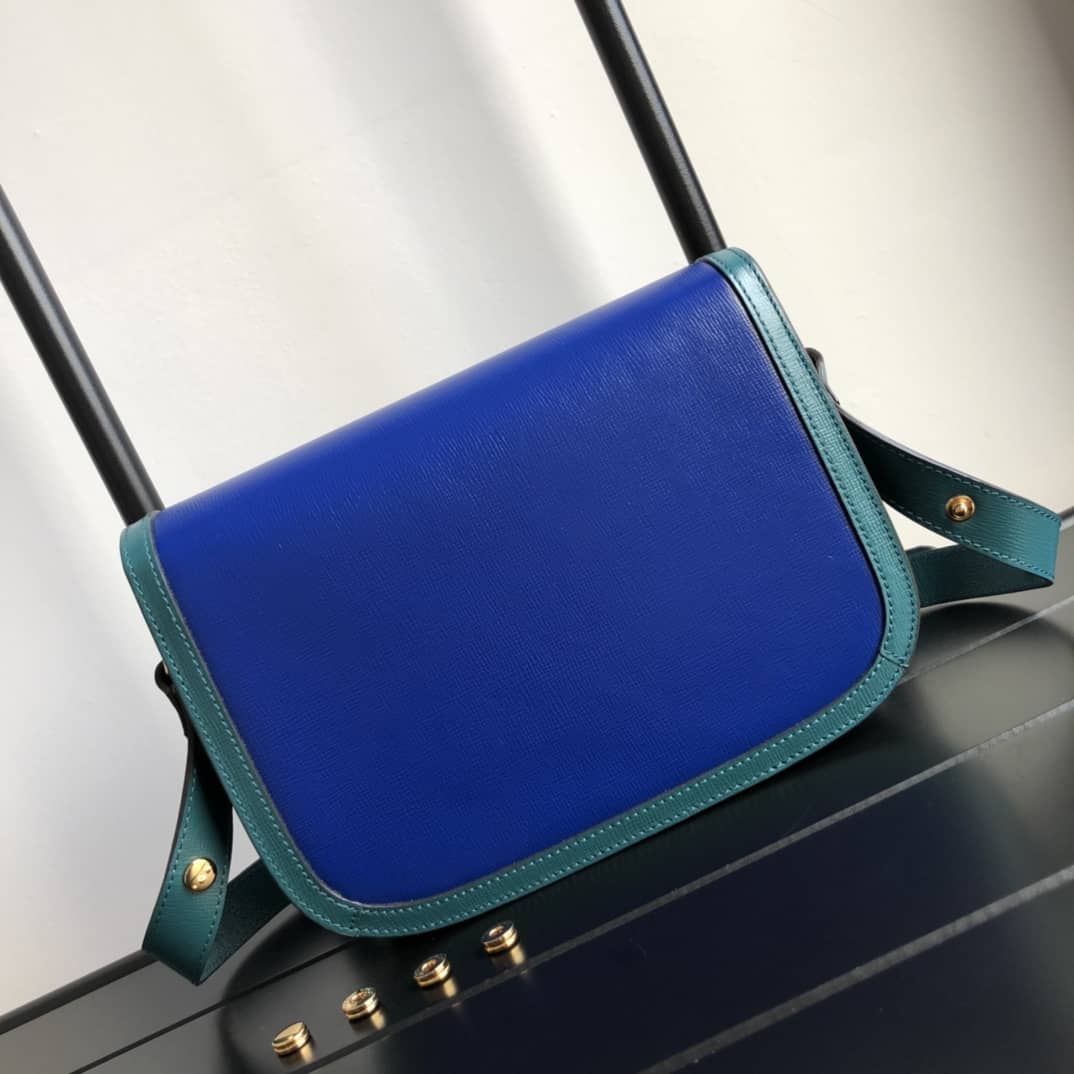 Gvc*1 Horsebit 1955 Shoulder Bag Replica Blue 602204