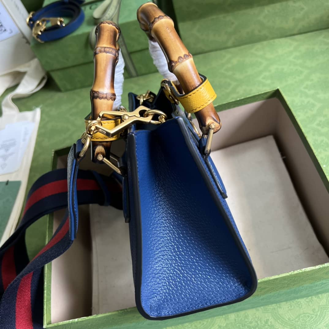 Gvc*1 Diana Mini Tote Blue 702732 Replica Bag