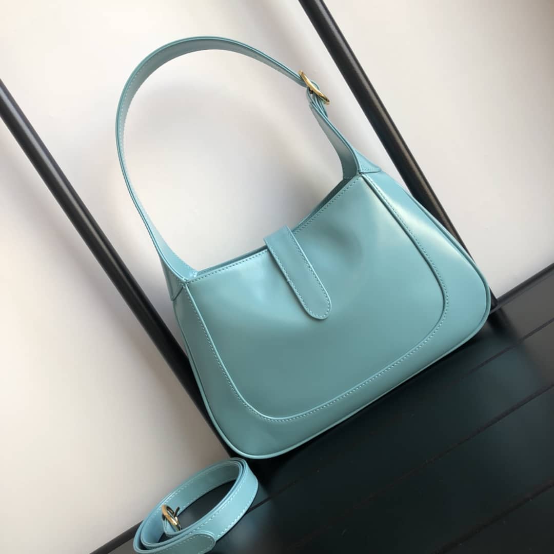 Gvc*1 GG Jackie 1961 Small Hobo Shoulder Bag Replica Blue 636709