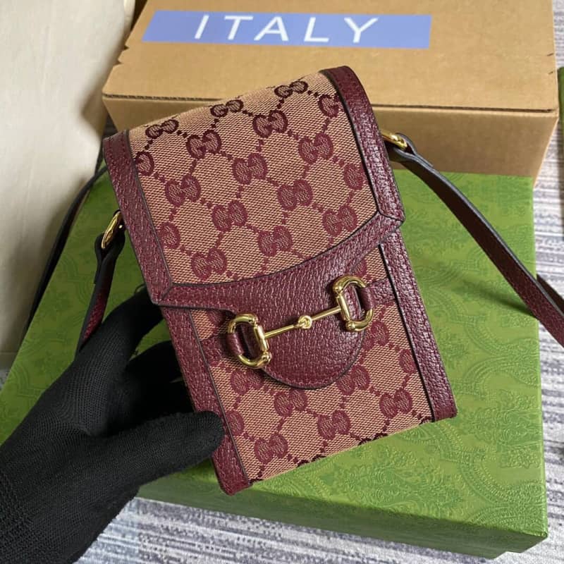 Gvc*1 Horsebit 1955 Mini Bag Replica Red 625615
