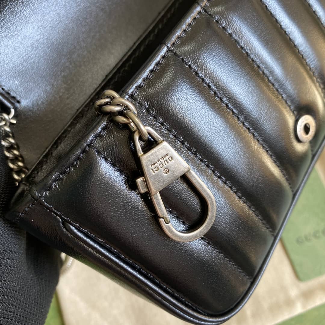 Gvc*1 GG Marmont Matelassé Mini Crossbody Bag Replica 476433