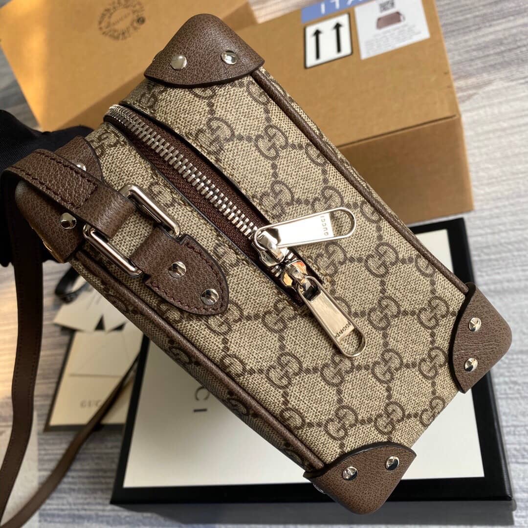 Gvc*1 GG Svp*me Leather Shoulder Bag Replica Brown 626363