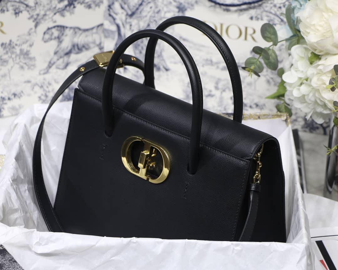 Chr1st1an D10r Box Calfskin Large St. Honore Tote