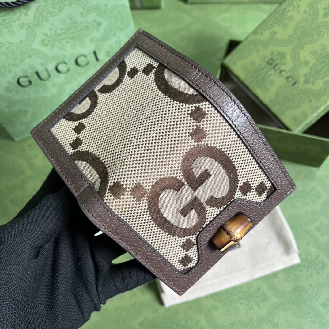 Gvc*1 Diana Jumbo GG Card Case Wallet 658244 Replica