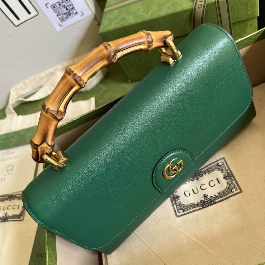 Gvc*1 GG Large Top Handle Bag With Bamboo 675795 Replica
