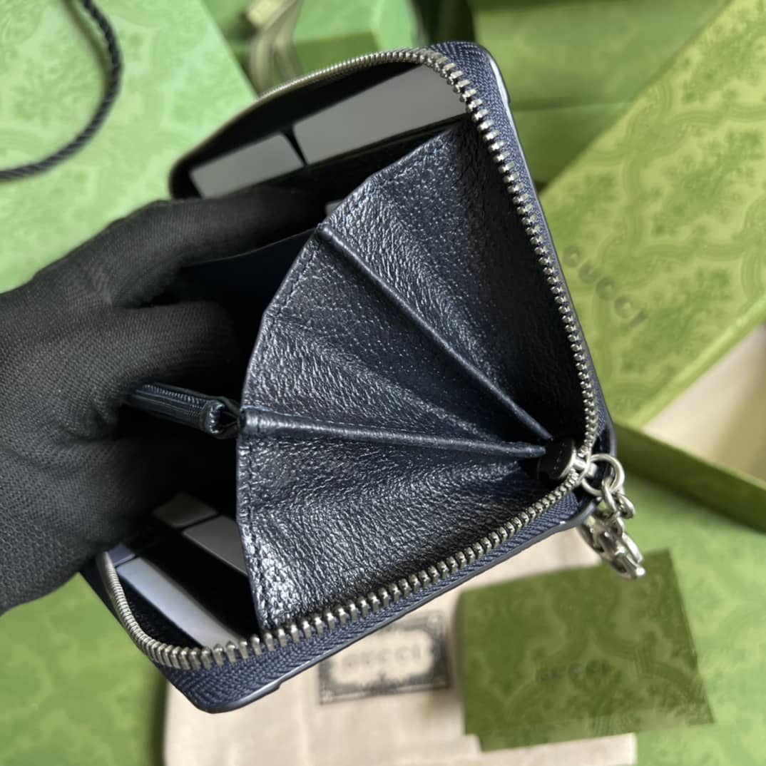 Gvc*1 Ophidia GG Zip Around Wallet 523154 Replica