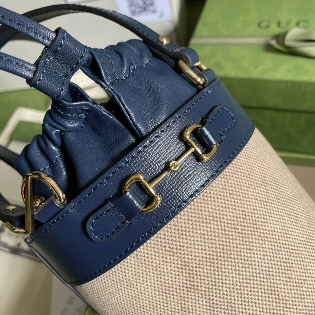 Gvc*1 Horsebit 1955 Small Bucket Bag Replica 637115