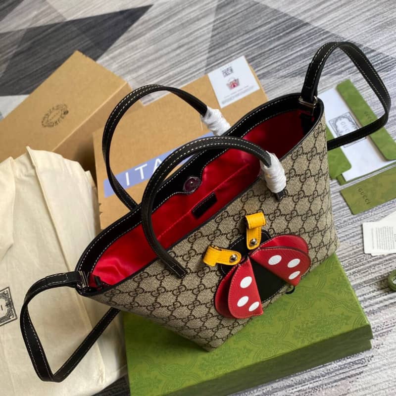 Gvc*1 Ladybug Tote Replica Bag Brown 666288