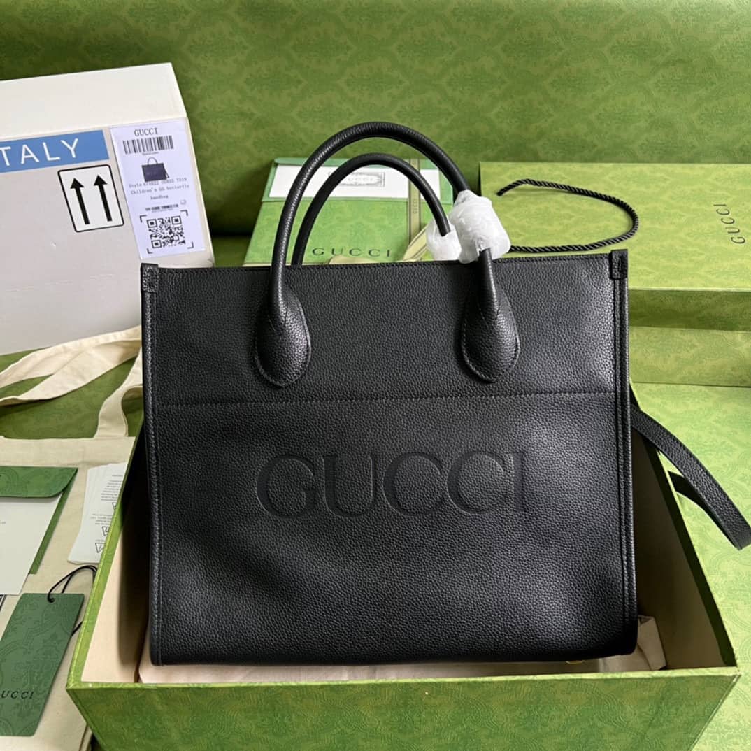 Gvc*1 Small Leather Tote With Gvc*1 Logo 674822 Replica Bag