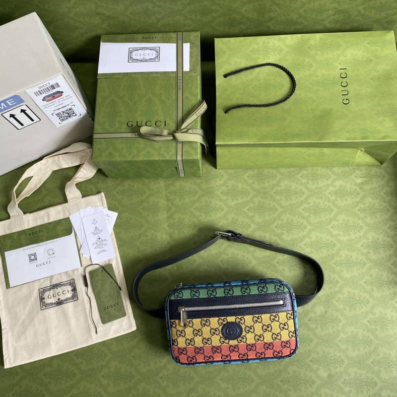 Gvc*1 GG Multicolor Belt Bag Replica Colorful 658657
