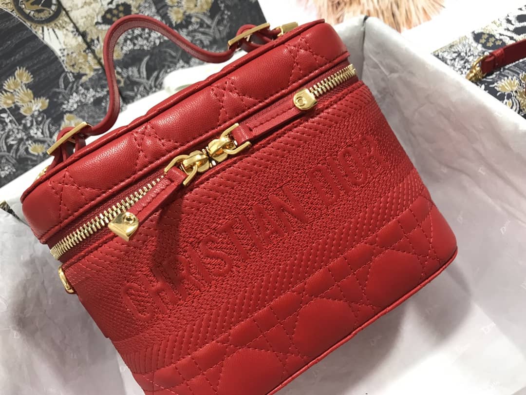 D10r Dupe Travel Lambskin Vanity Case