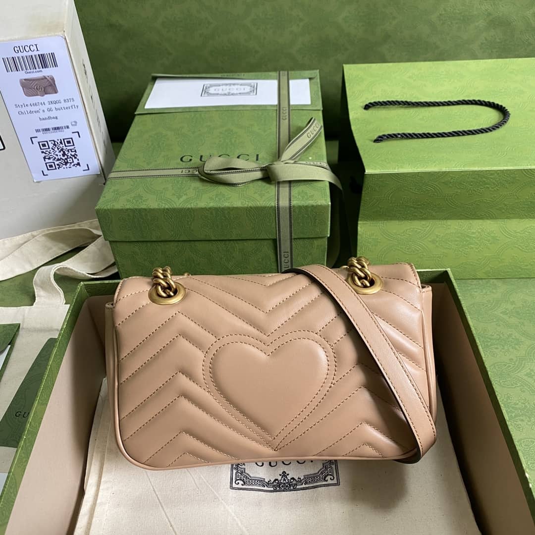 Gvc*1 GG Marmont Matelasse Mini Chain 446744 Replica Crossbody Bag