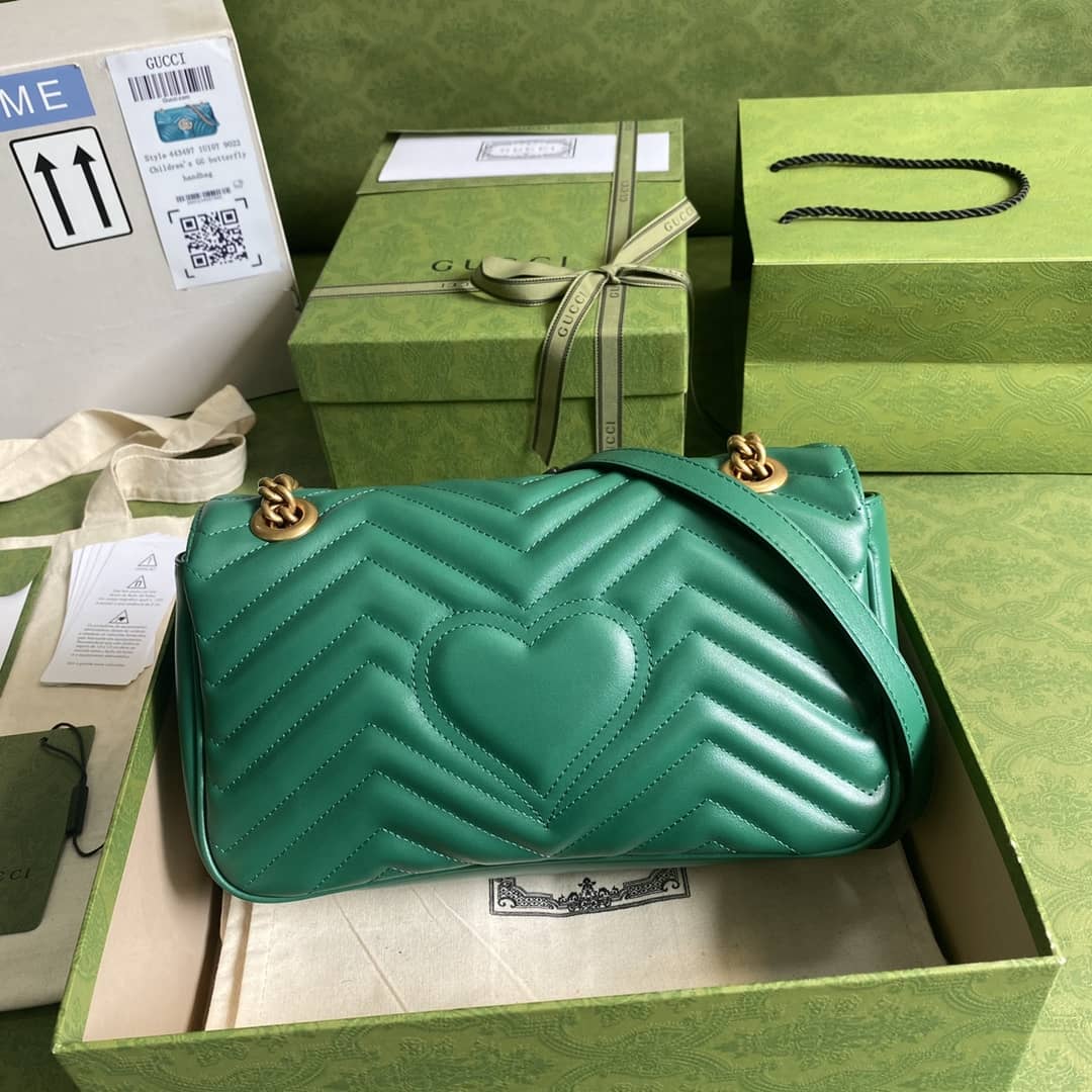 Gvc*1 GG Marmont Small Matelassé Leather 443497 Replica Crossbody Bag