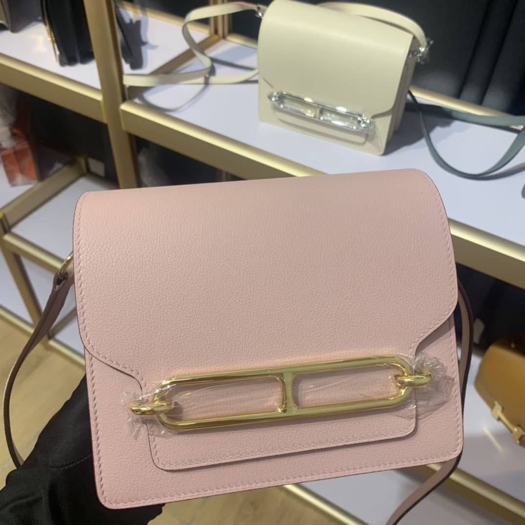 H**me5 Roulis Mini Sac Evercolor Calfskin Leather Crossbody Bag
