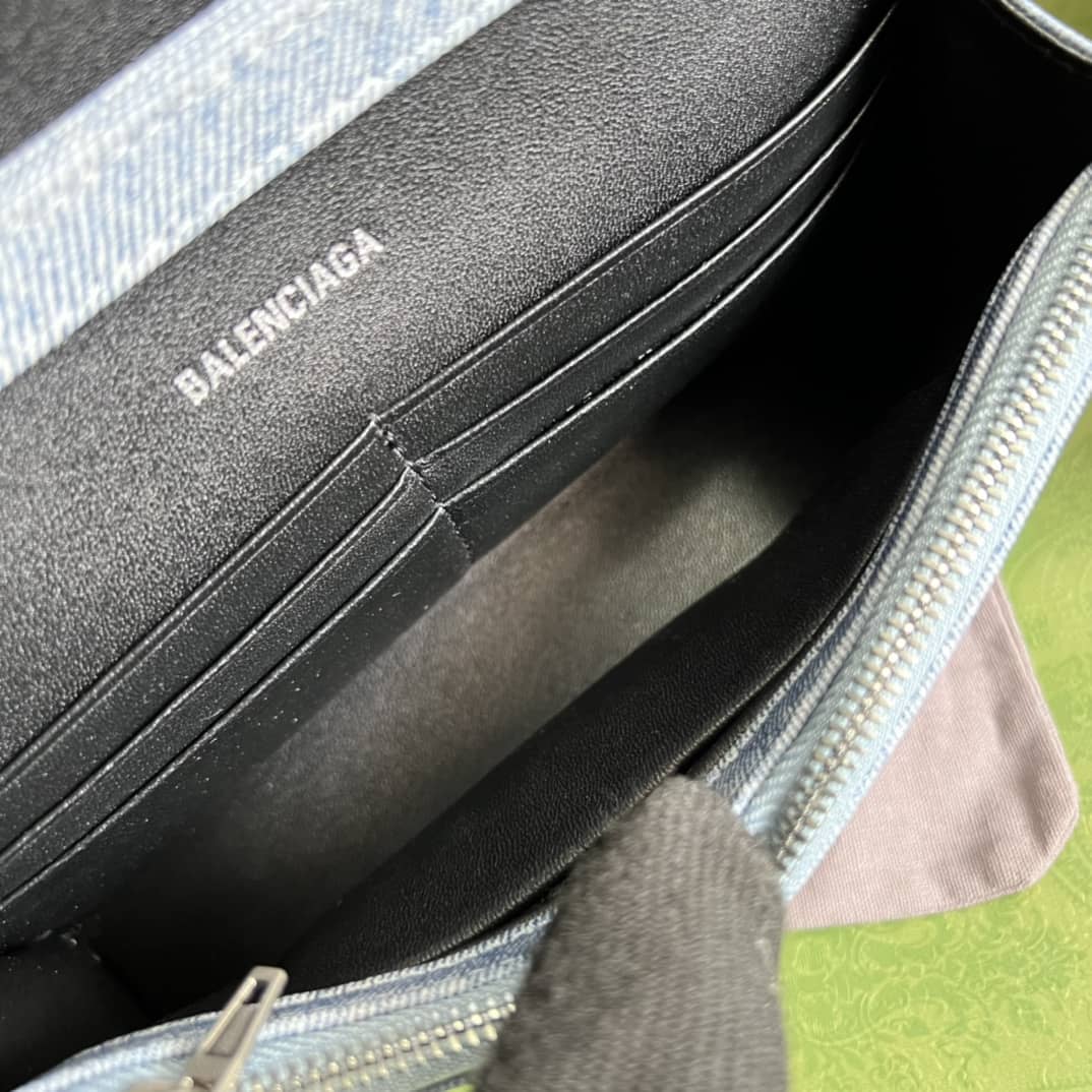 Gvc*1 × Ba1en*iaga Denim Shoulder Crossbody Bag 656050 Replica