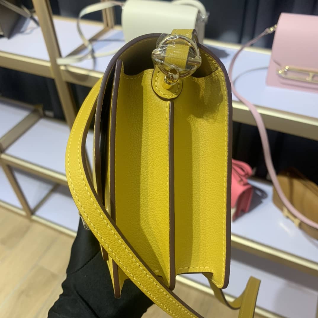 H**me5 Roulis Mini Sac Evercolor Calfskin Leather Crossbody Bag