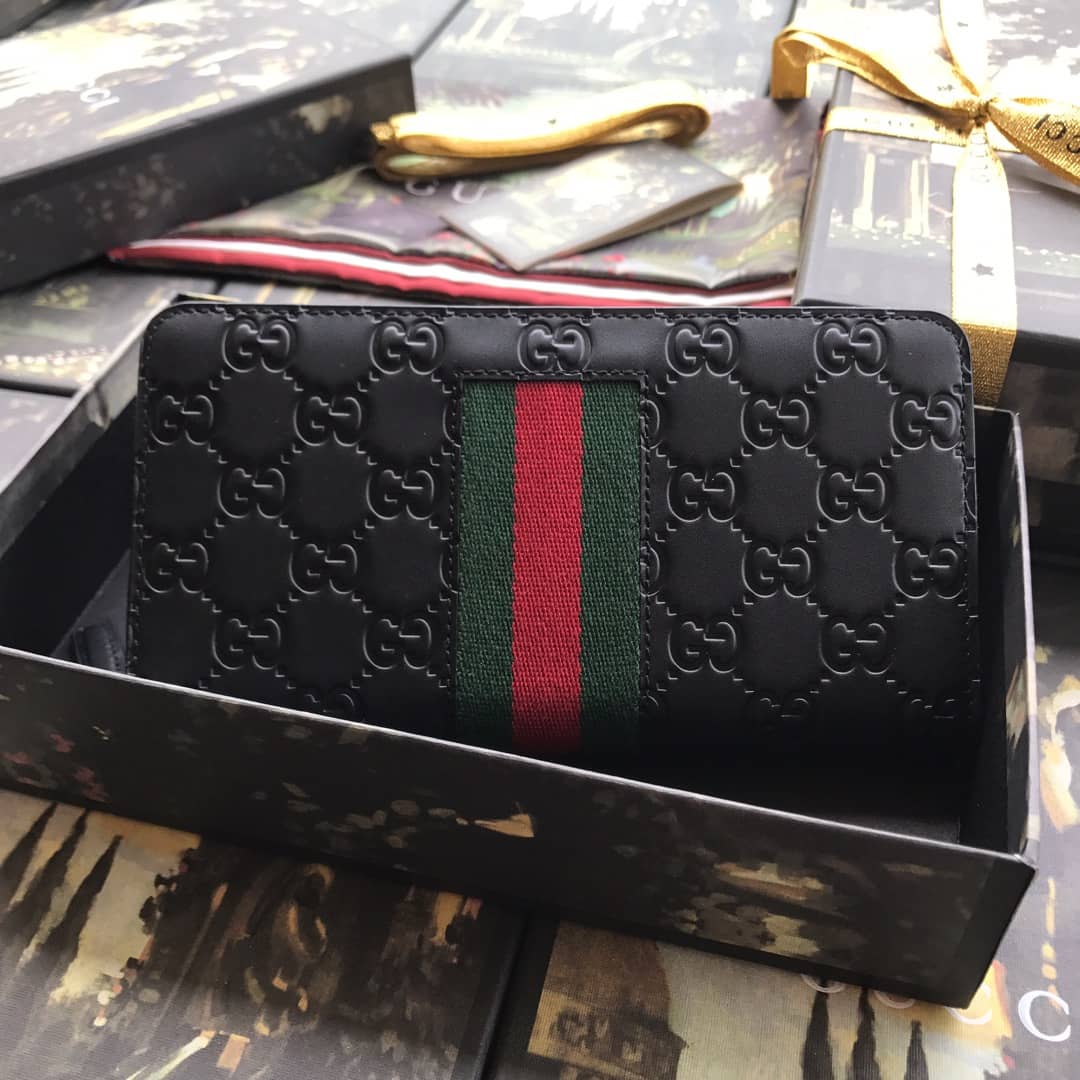 Gvc*1 Web GG Svp*me Around Zip Wallet Replica 408831