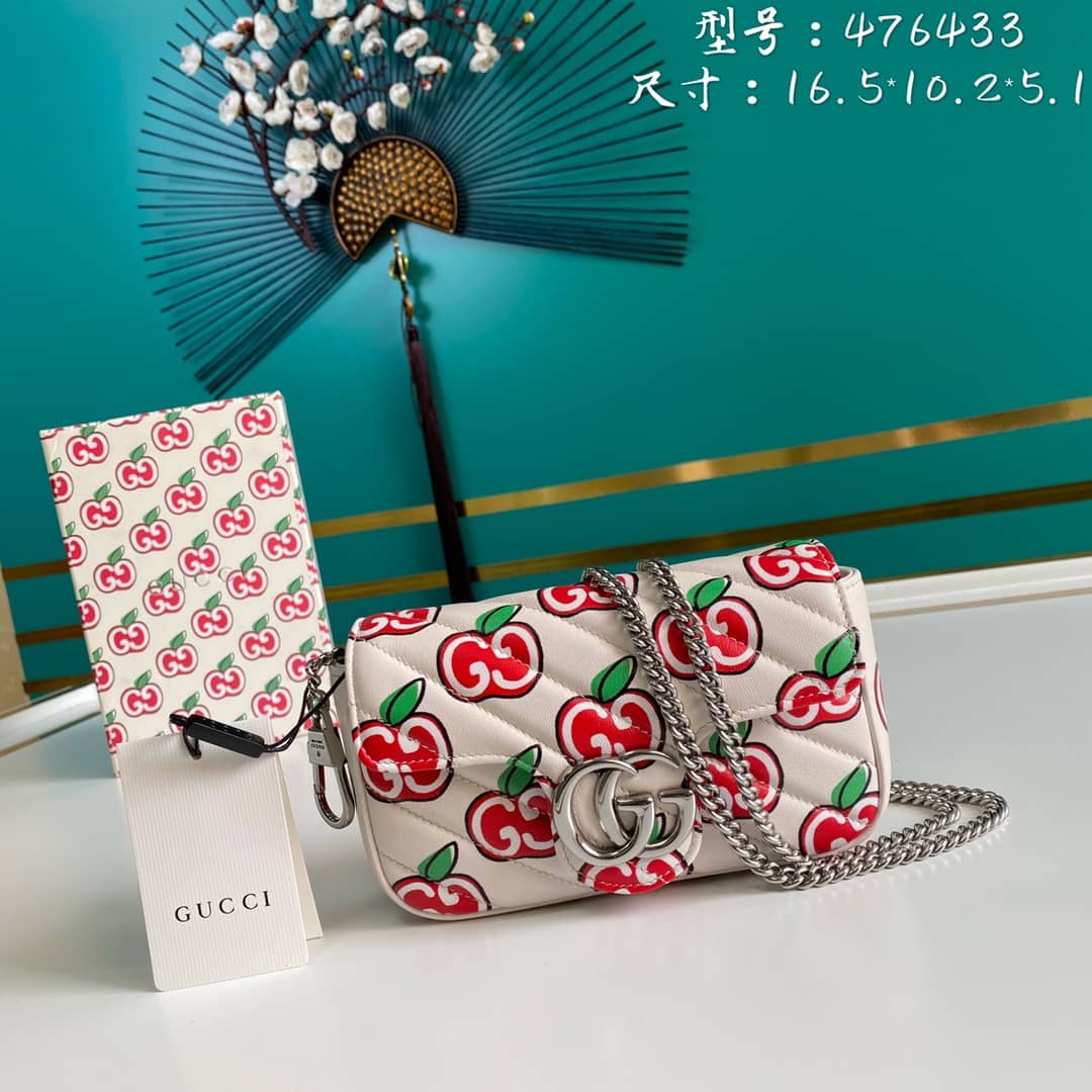 Gvc*1 GG Marmont Matelassé Mini Crossbody Bag Replica 476433