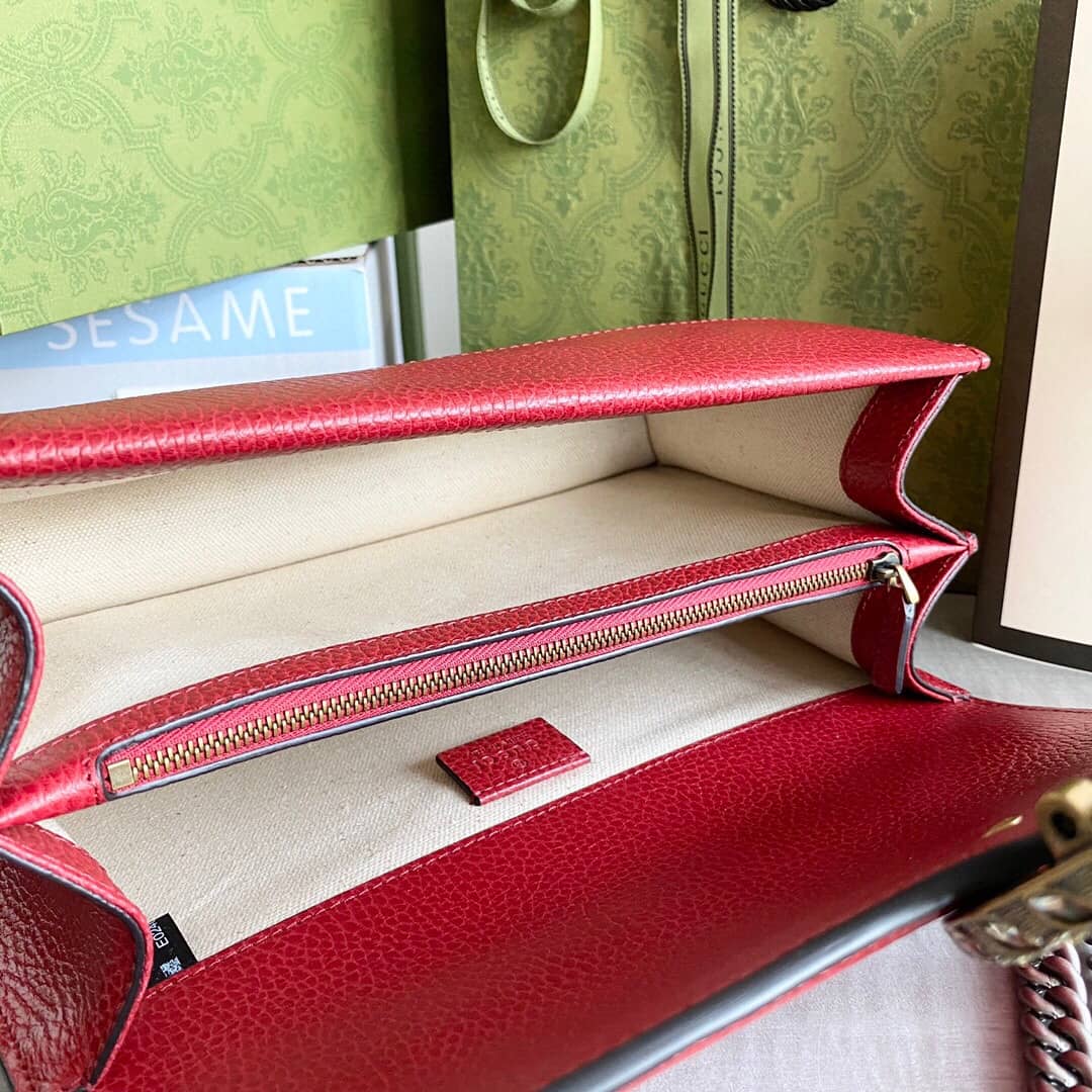 Gvc*1 GG Svp*me Dionysus Chain Replica Shoulder Bag Red 400249
