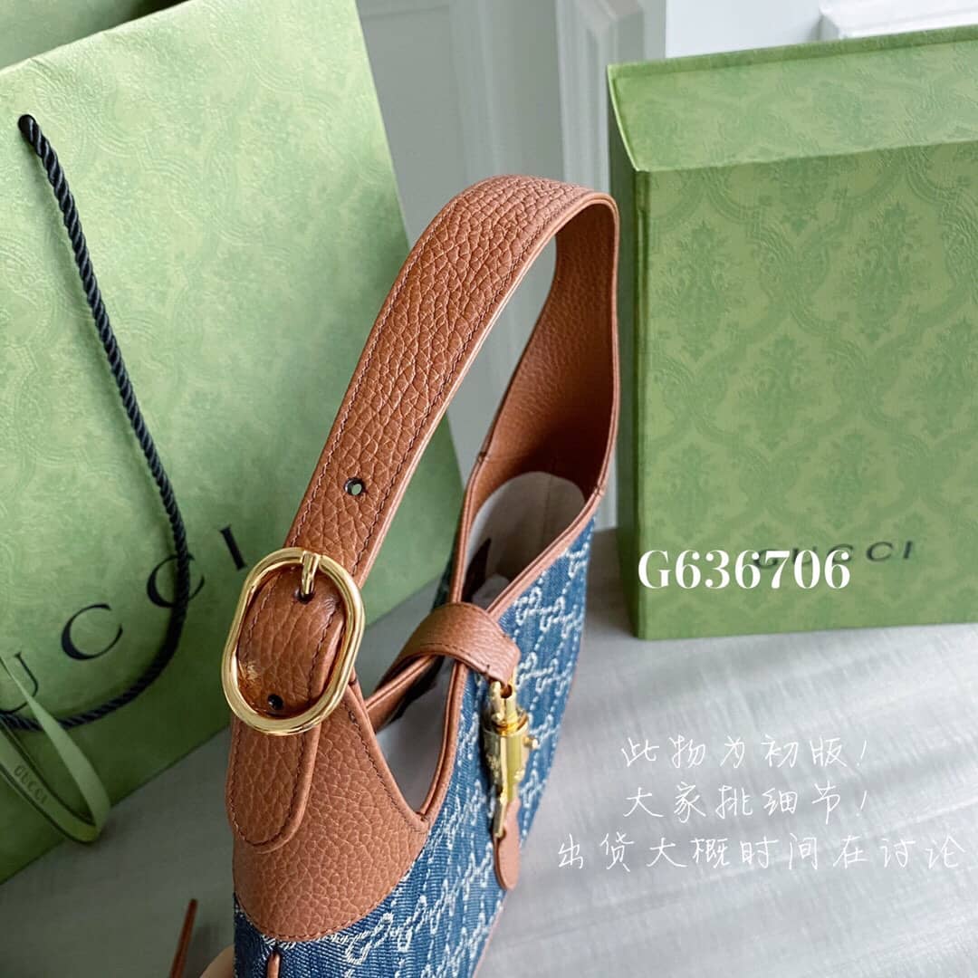 Gvc*1 GG Jackie 1961 Mini Shoulder Bag Replica Blue 637092