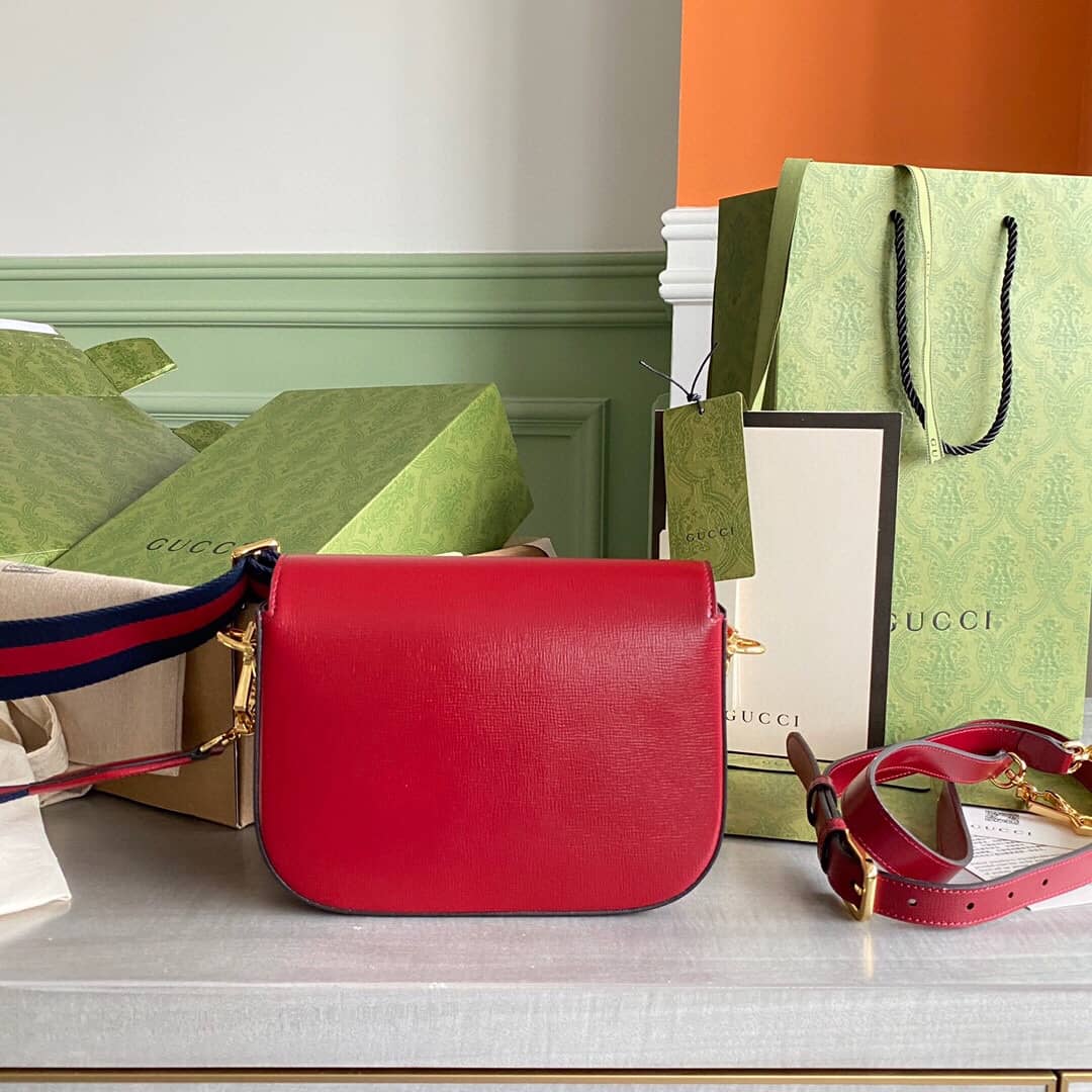 Gvc*1 Horsebit 1955 Mini Bag Replica Red 658574
