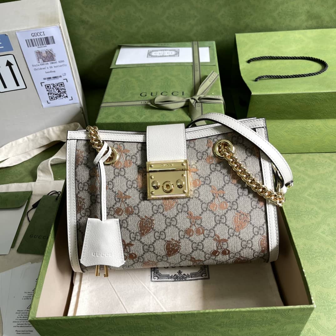Gvc*1 Padlock Small Berry Tote Replica 498156