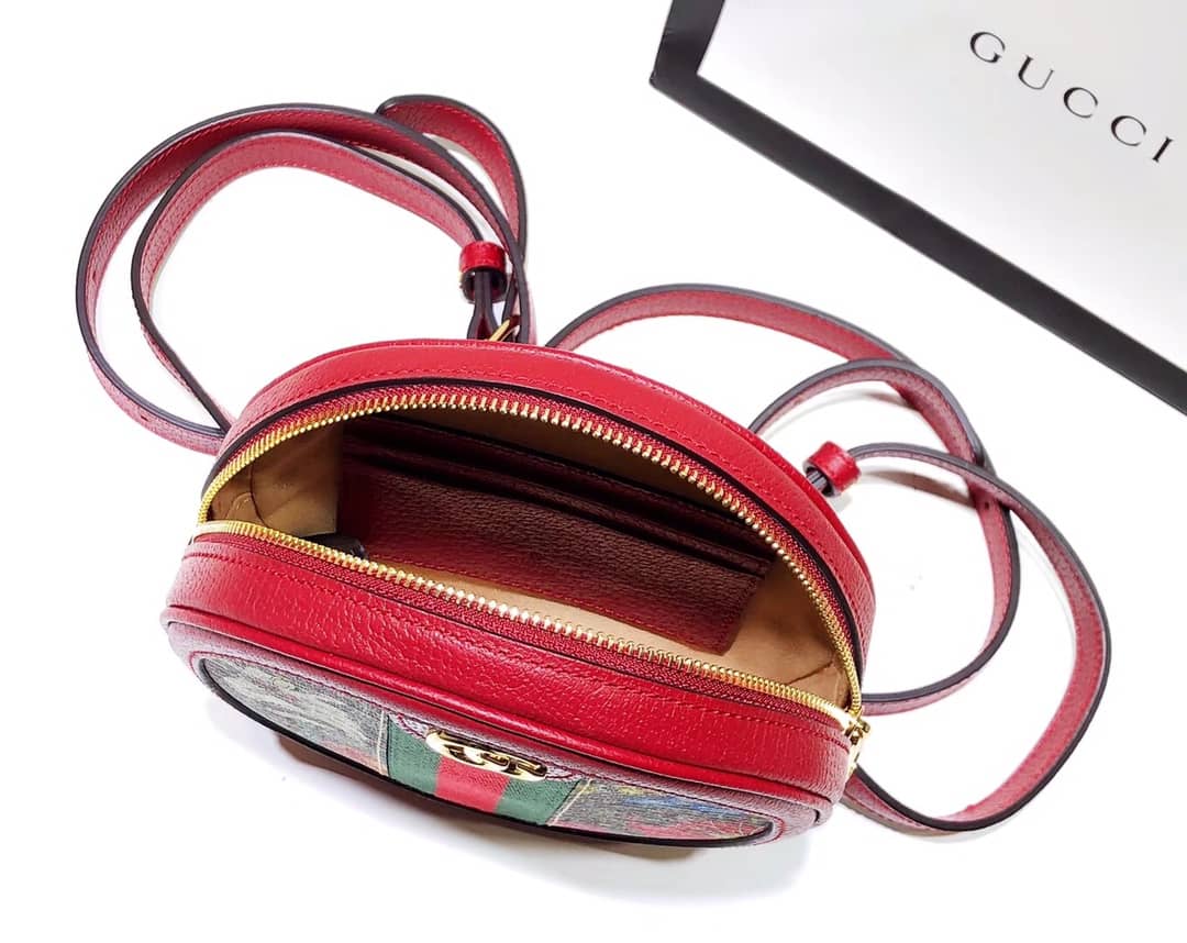 Gvc*1 Ophidia GG Flora Mini Replica Backpack Red 598661