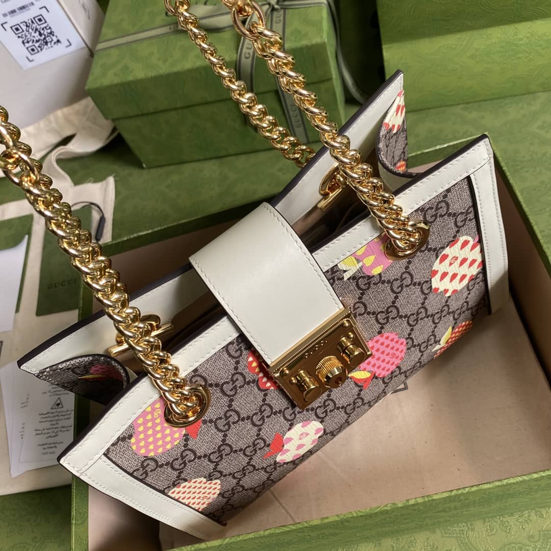 Gvc*1 Padlock Small Berry Tote Replica 498156