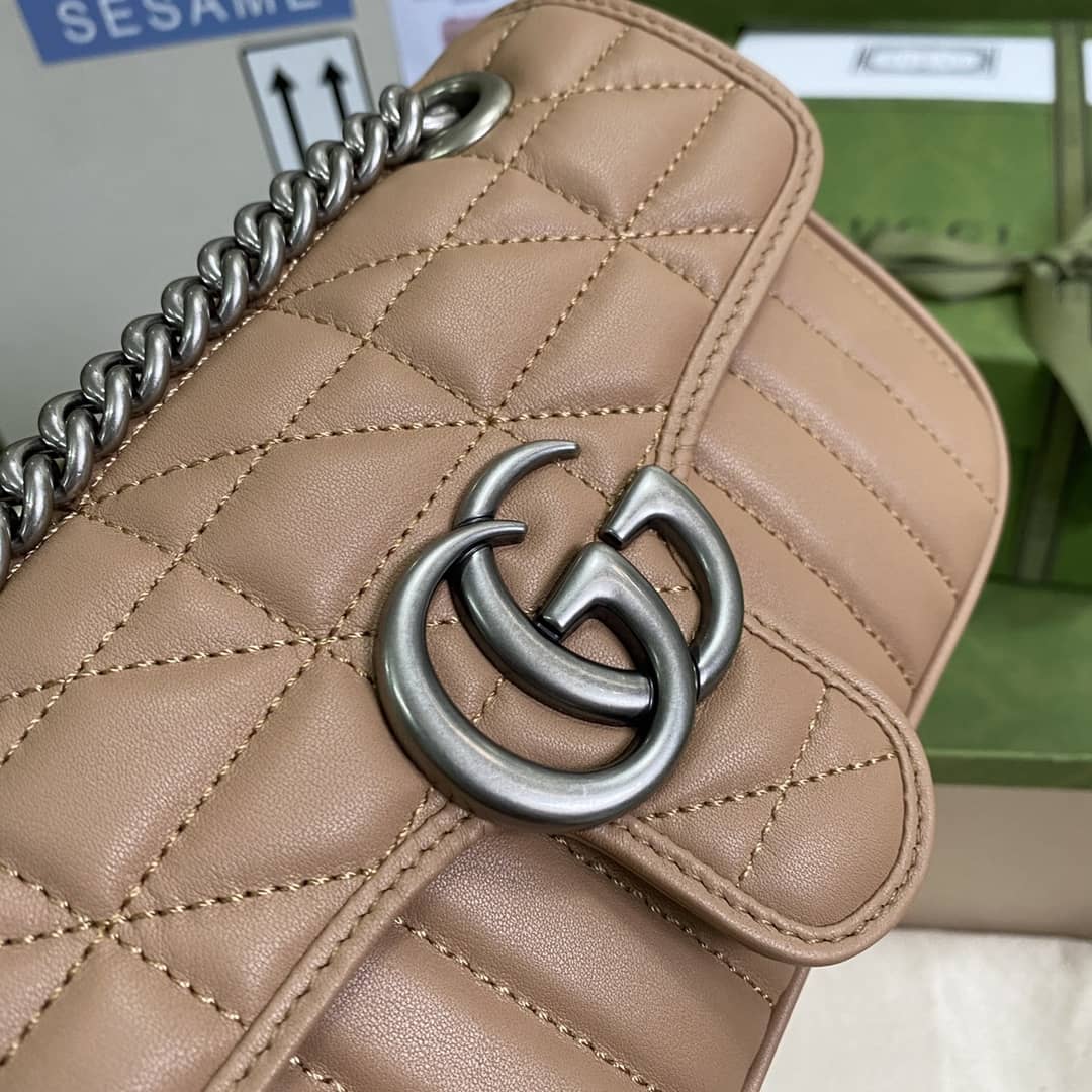 Gvc*1 Marmont GG Matelasse Leather Mini Shoulder Bag Replica 446744