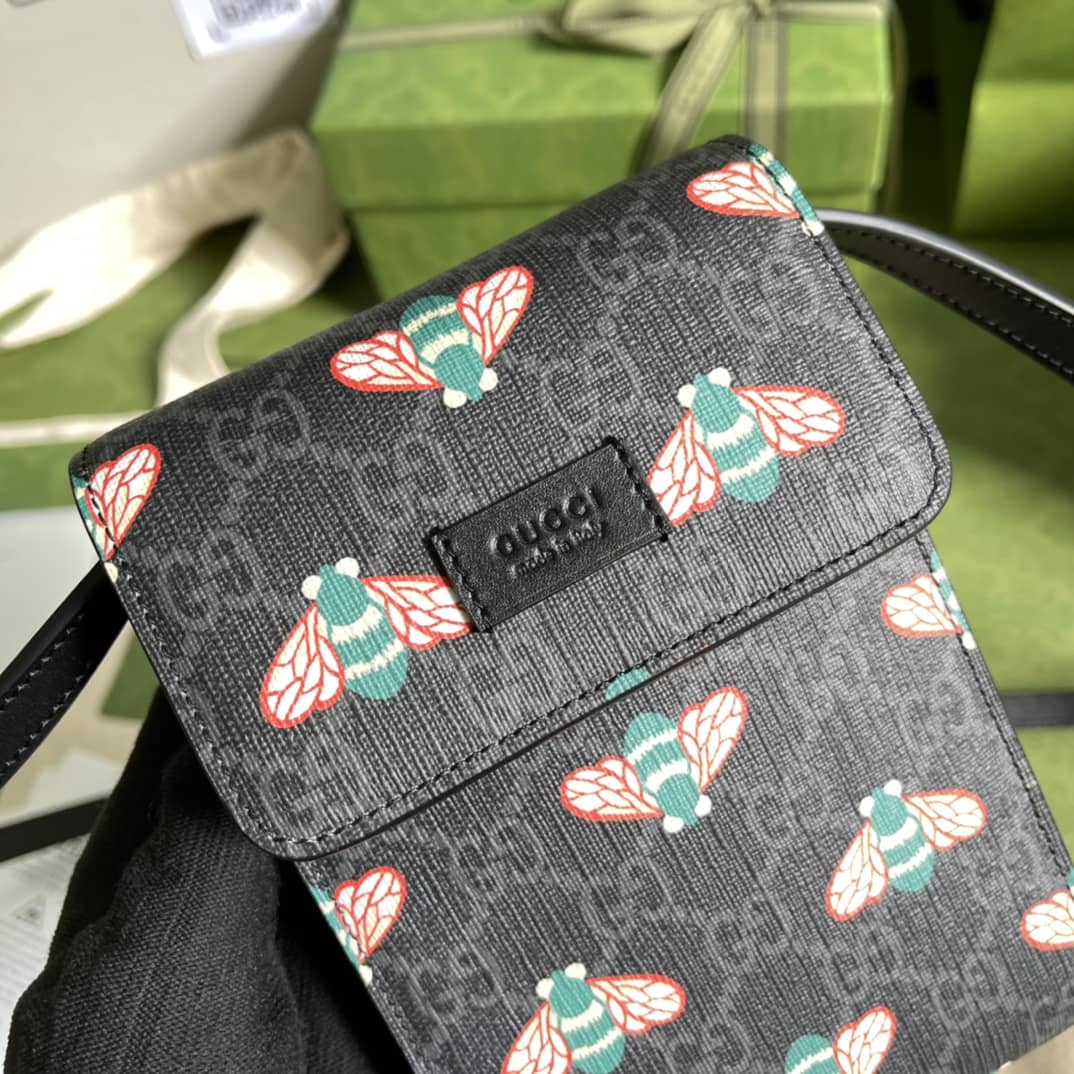 Gvc*1 Scarab Logo Print Phone Bag Replica 673016