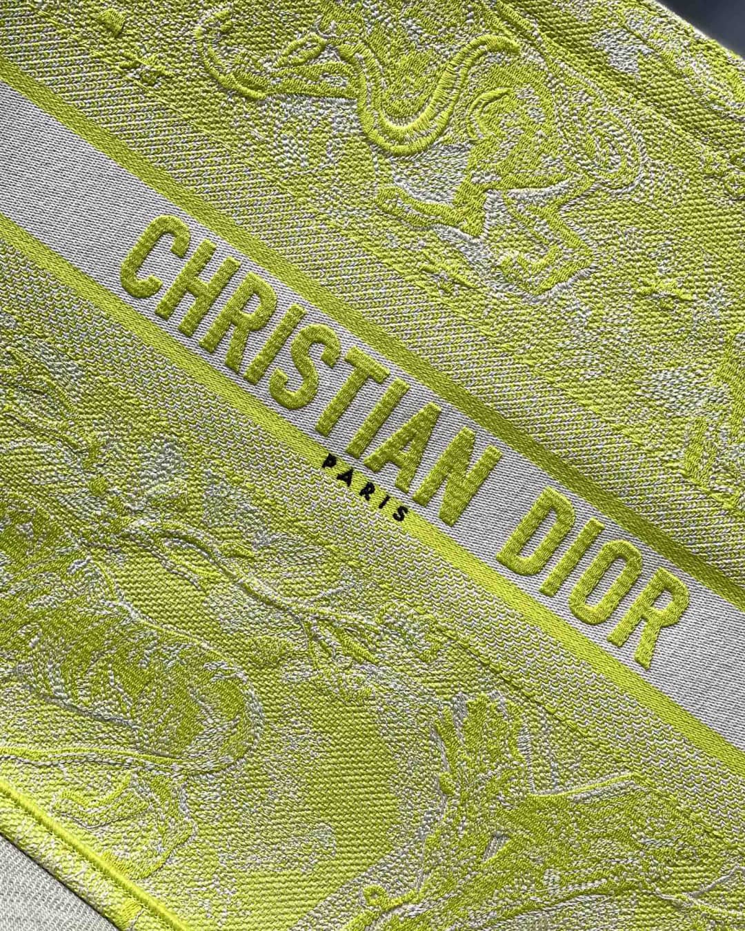 Chr1st1an D10r CD Book Embroidery Replica Tote