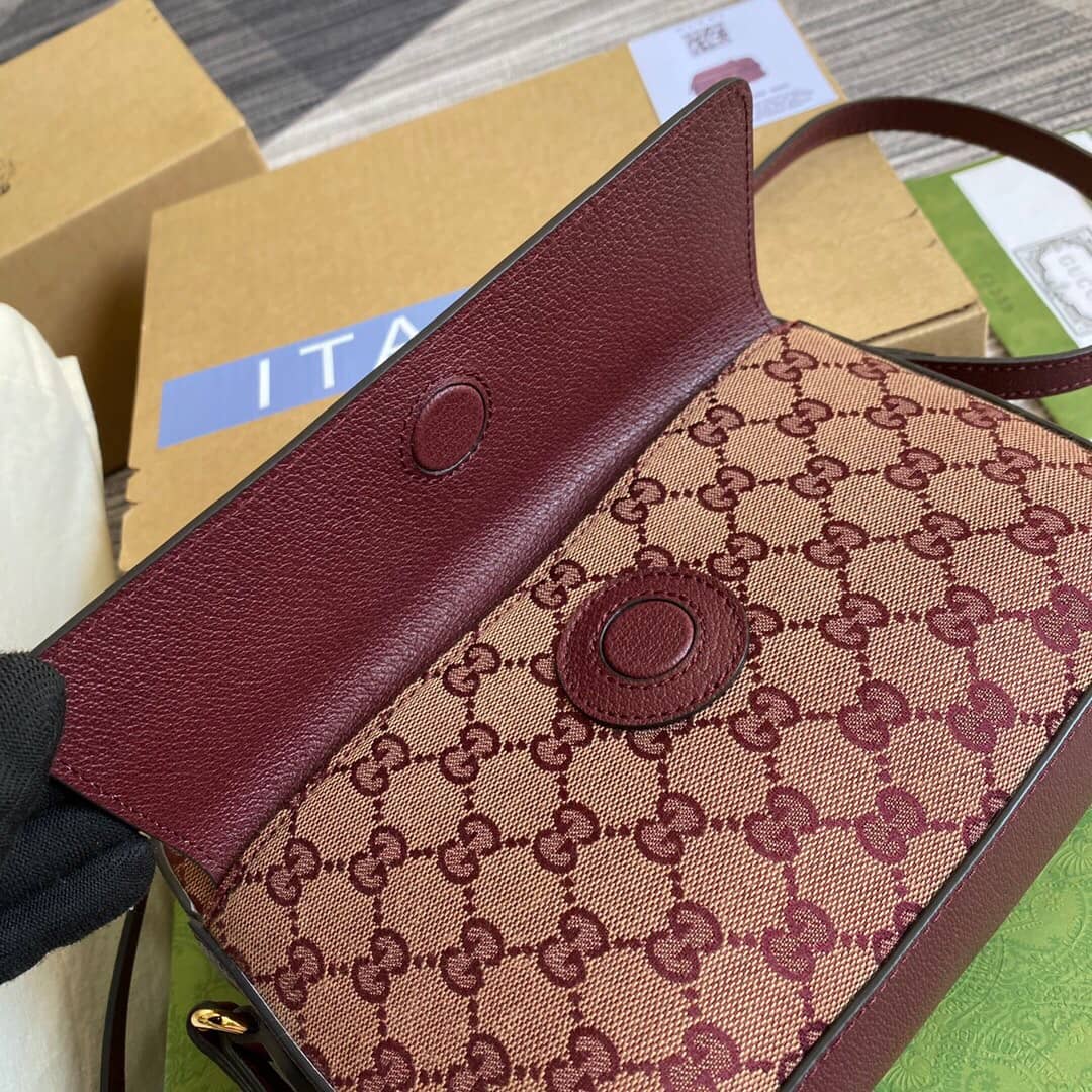 Gvc*1 Horsebit 1955 GG Crossbody Bag Replica Red 645454
