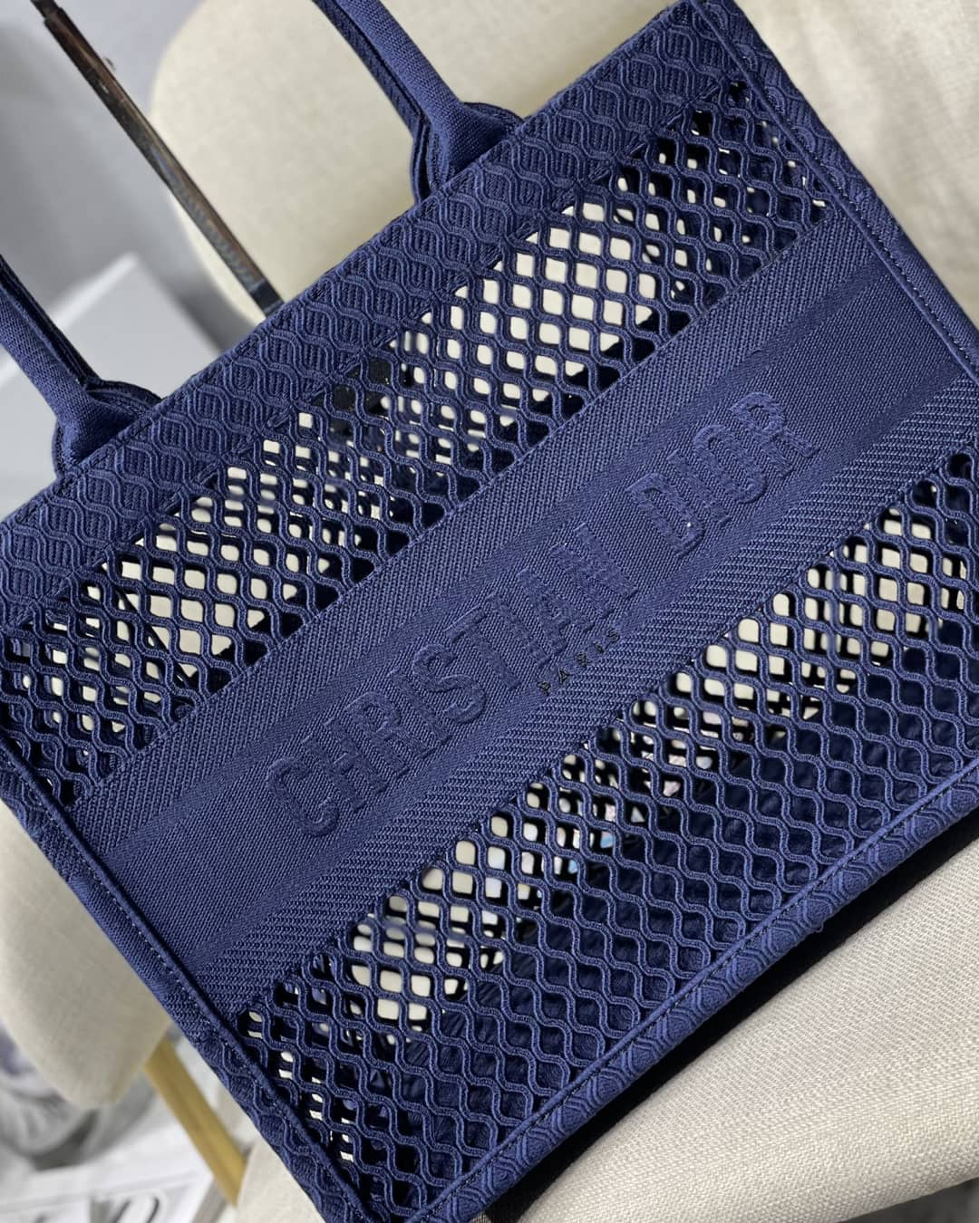 Chr1st1an D10r Mesh Book Tote Bag