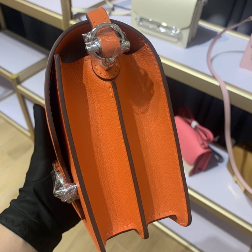 H**me5 Roulis Mini Sac Evercolor Calfskin Leather Crossbody Bag