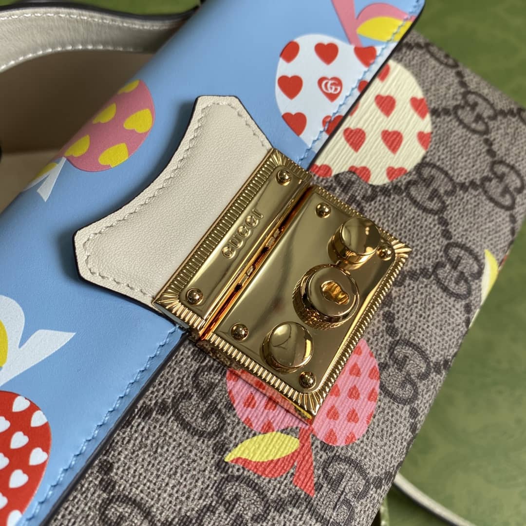 Gvc*1 Padlock GG Svp*me Canvas Top Handle Mini Bag Replica 652683