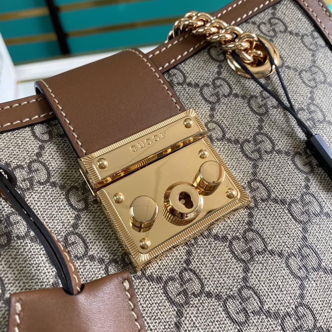 Gvc*1 Padlock Small Berry Tote Replica 498156