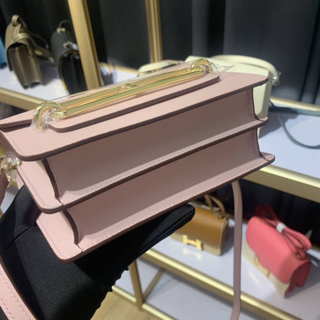 H**me5 Roulis Mini Sac Evercolor Calfskin Leather Crossbody Bag