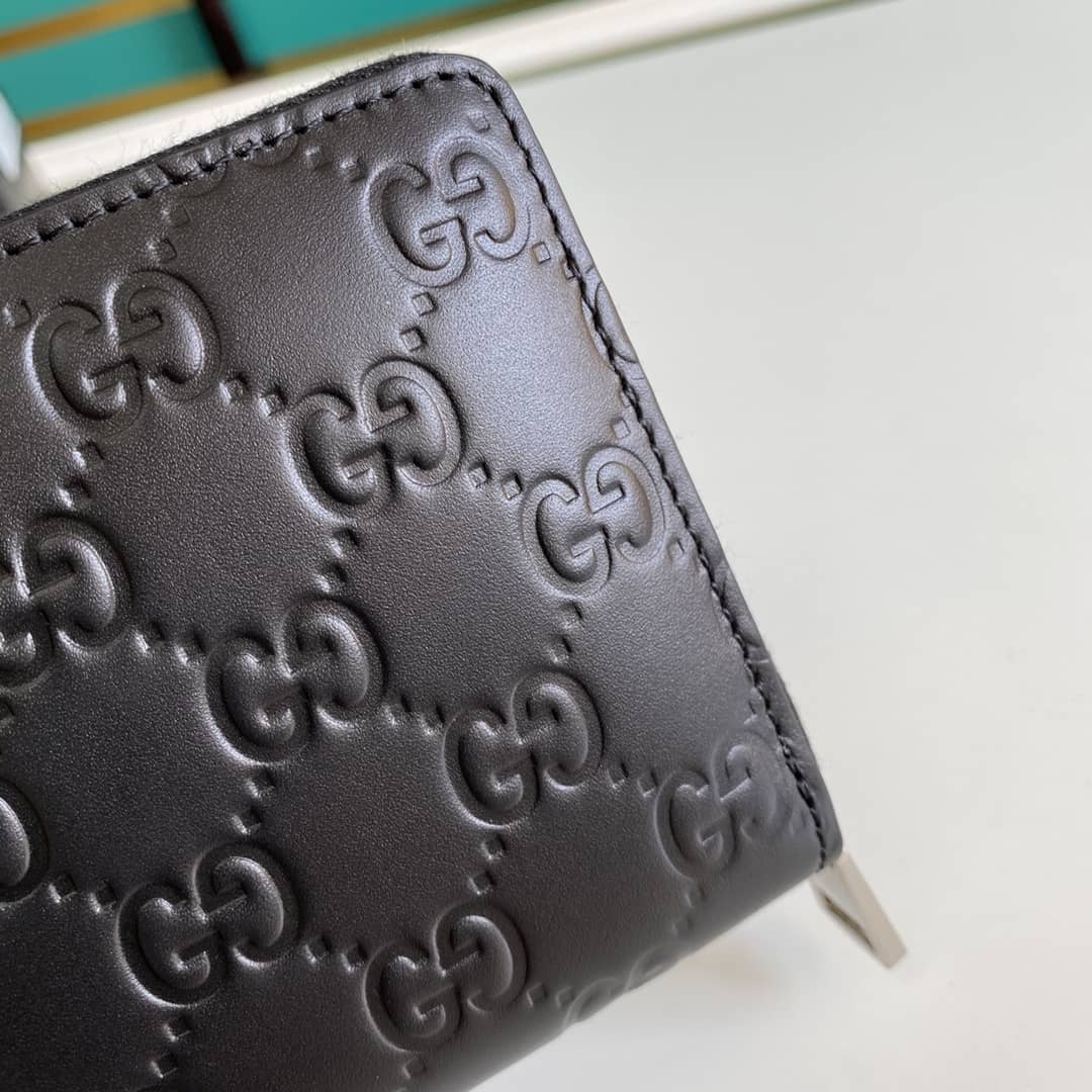 Gvc*1 Signature Zip Around Wallet Black Replica 473928