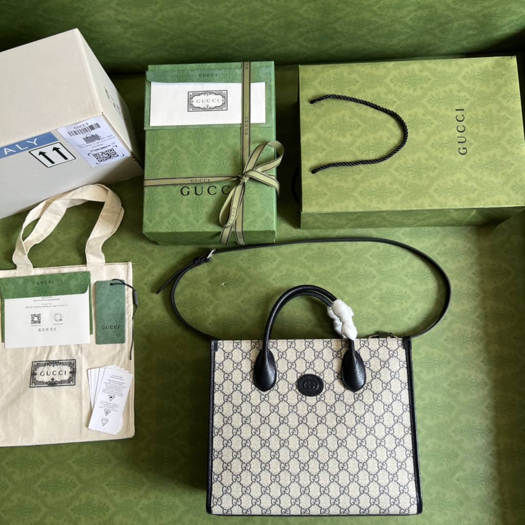 Gvc*1 GG Small Tote Bag With Interlocking G 659983 Replica