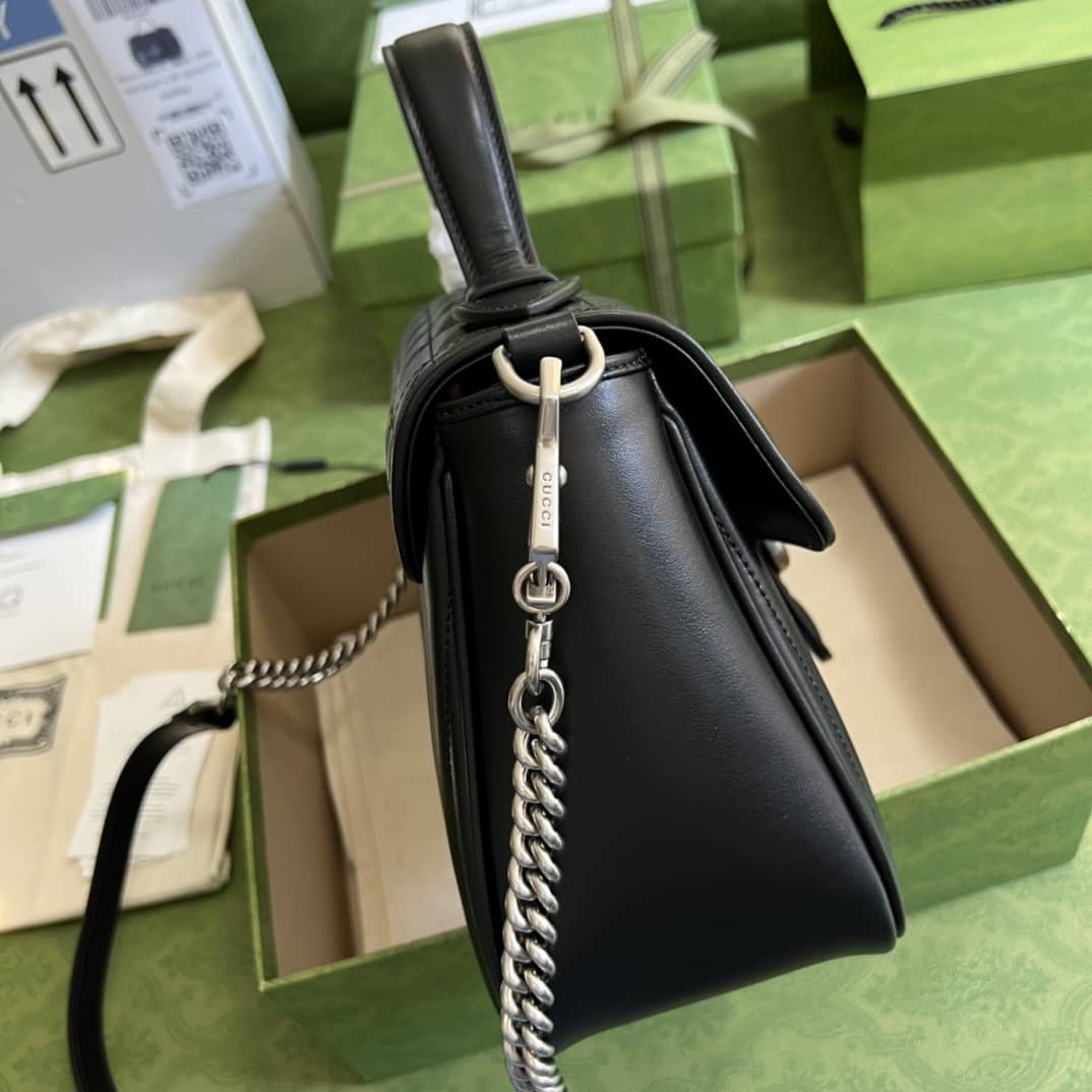 Gvc*1 Marmont Dupe GG Small Top Handle Bag Replica 498110