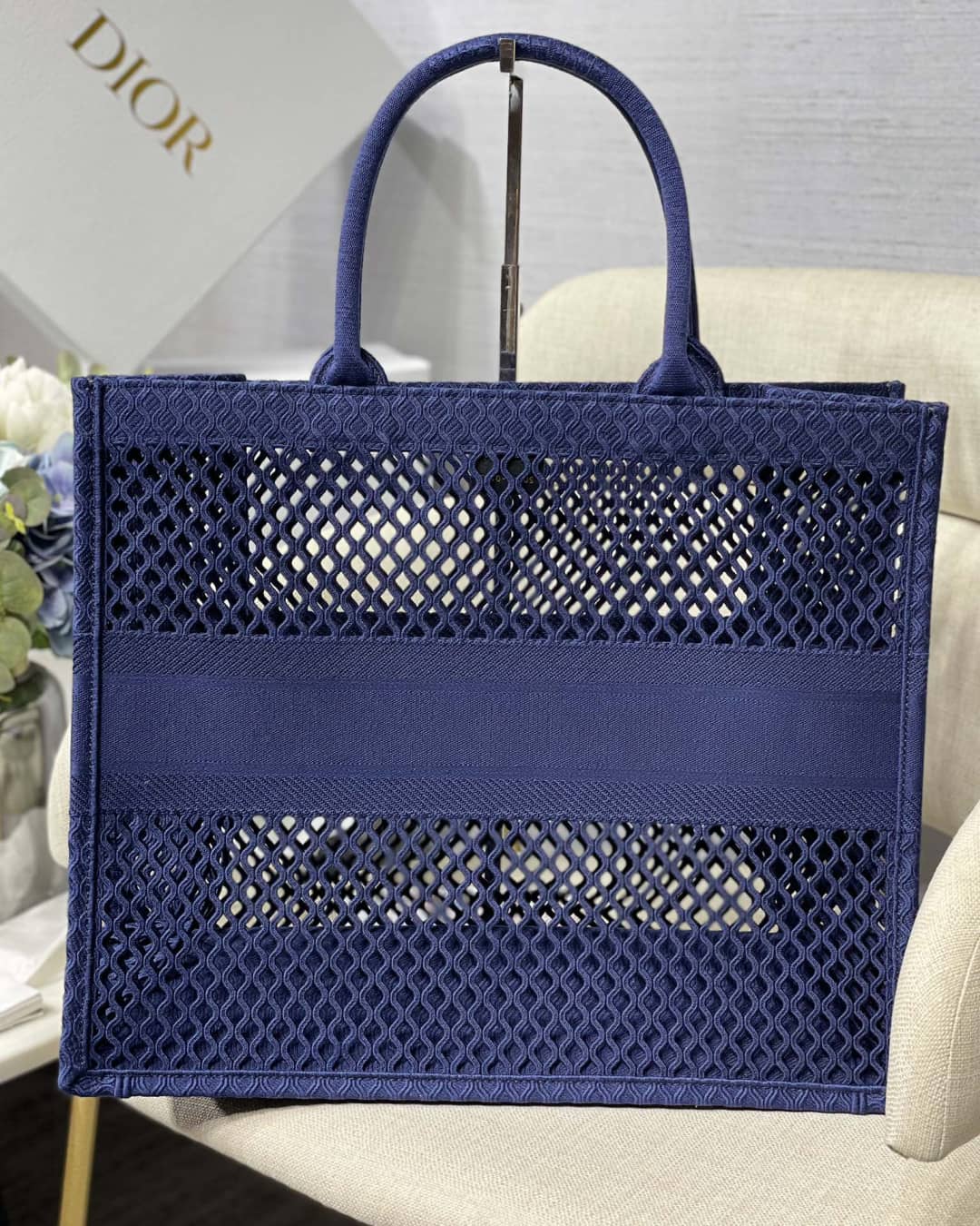Chr1st1an D10r Mesh Book Tote Bag