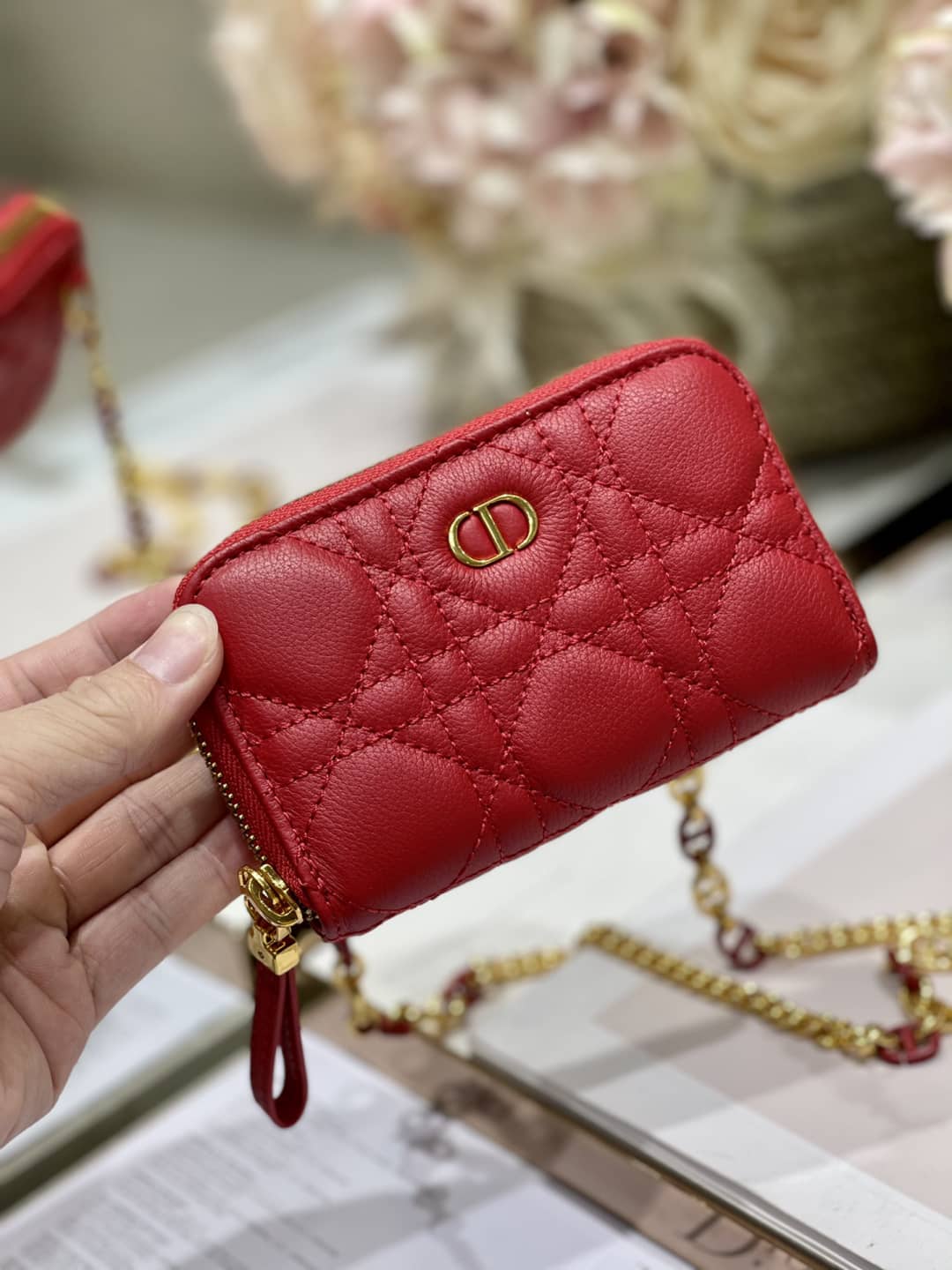Top Chr1st1an D10r Replica Zipper Wallet