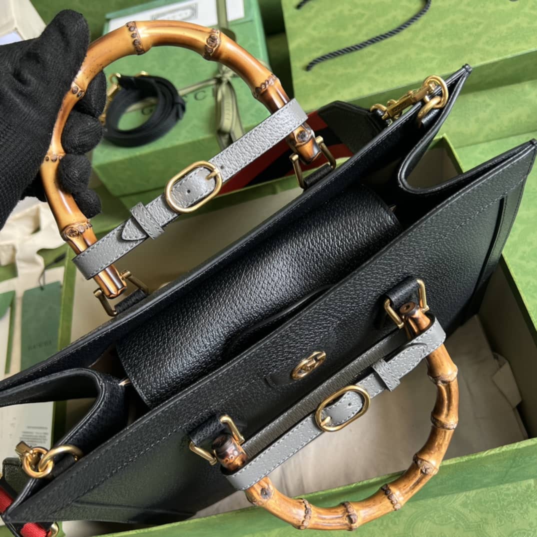 Gvc*1 Diana Medium Black 678842 Replica Tote Bag