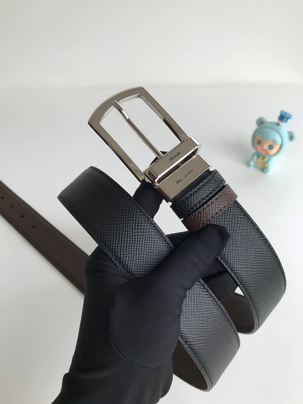 7 Star Pra*a Leather Belt 35mm