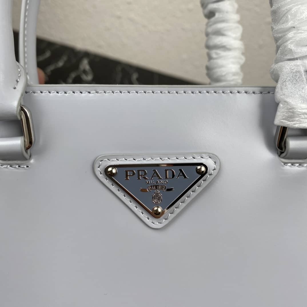 Pra*a Raffia Tote Dupe Womens Brushed Leather Replica Tote