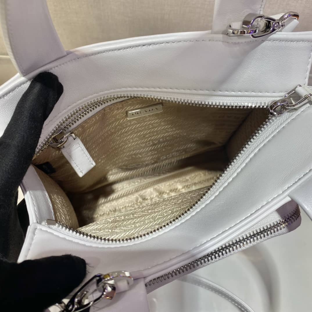 Pra*a Nappa Leather Replica Tote