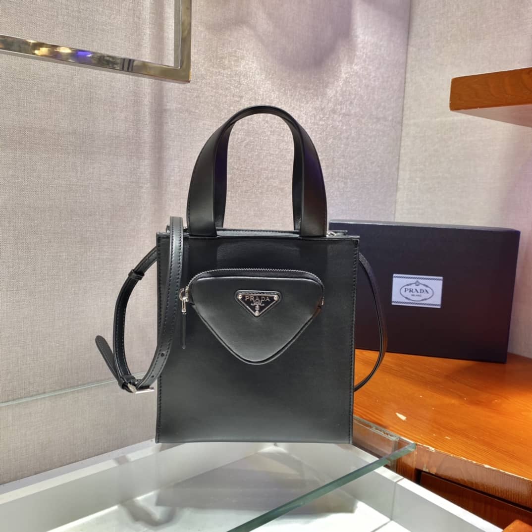 Replica Pra*as Nappa Leather Replica Tote