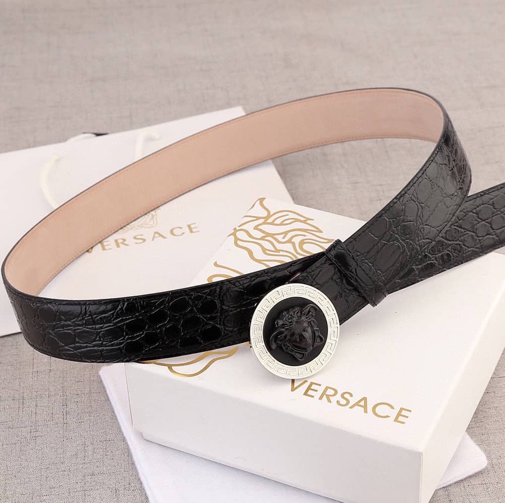 7 Star Versace Leather Belt 40mm