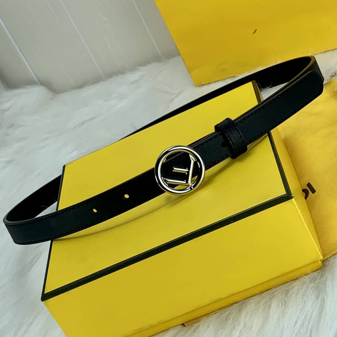 Knockoff F**di Logo Belt 20mm For Lady